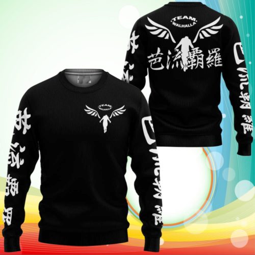 Team Valhalla Sweatshirt Anime Tokyo Revengers Sweater - RobinPlaceFabrics
