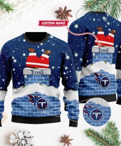 Tennessee Titans NFL Football Santa Claus 3D Christmas Ugly Sweater Tennessee Titans NFL Football Santa Claus 3D Christmas Ugly Sweater