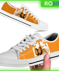 Tennessee Volunteers NCAA Football Helmet Low Top Canvas Shoes Tennessee Volunteers NCAA Football Helmet Low Top Canvas Shoes