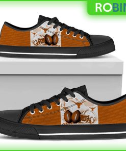 Texas Longhorns Football Canvas Low Top Shoes Texas Longhorns Football Canvas Low Top Shoes