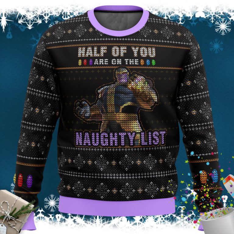 Thanos Naughty List Ugly Christmas Sweater