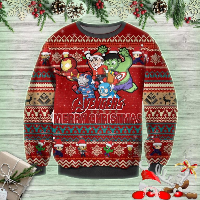 The Avengers Merry Christmas Ugly Sweatshirt