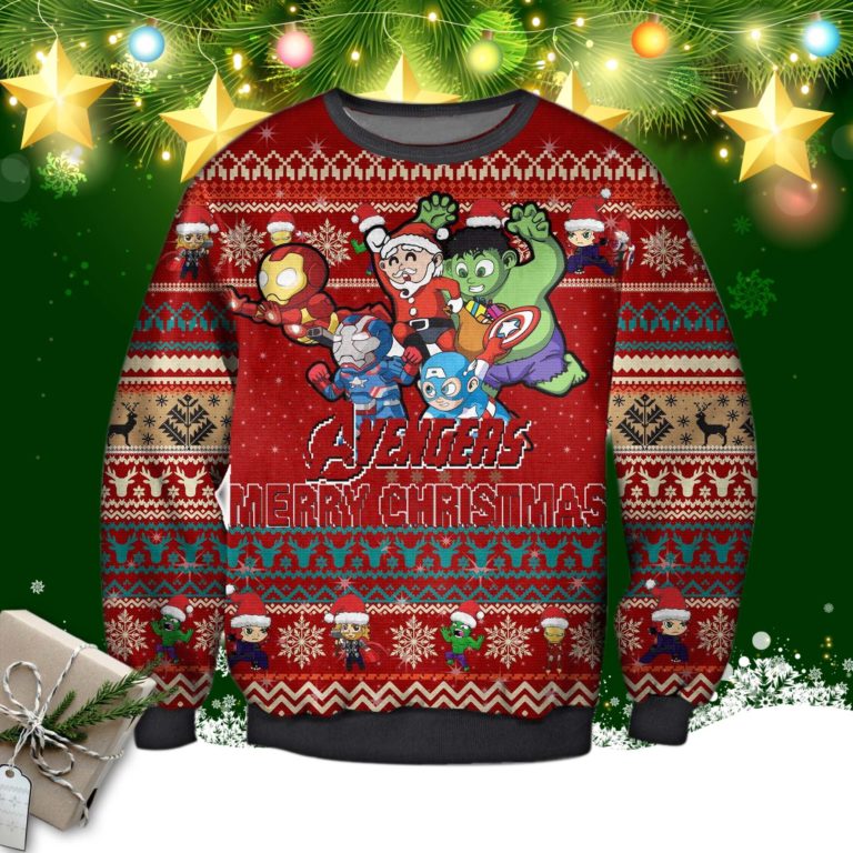 The Avengers Merry Christmas Ugly Sweatshirt