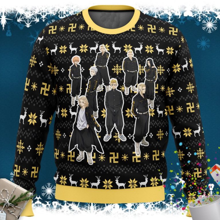 The Buddhist Symbol Tokyo Revengers Ugly Christmas Sweater