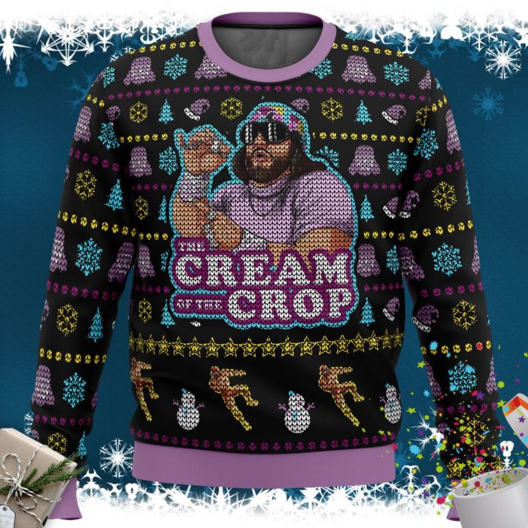 The Cream of the Crop Macho Man Randy Savage Pro Wrestling Ugly Christmas Sweater
