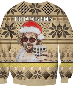 The Dude Abides Print Ugly Christmas Sweatshirt