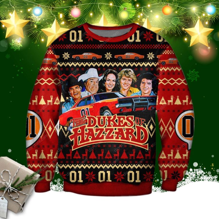 The Dukes Of Hazzard 3d Print Ugly Christmas Sweatshirt