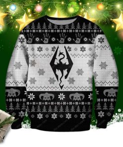 The Elder Scrolls V Skyrim 3d Print Ugly Christmas Sweater, Sweatshirt