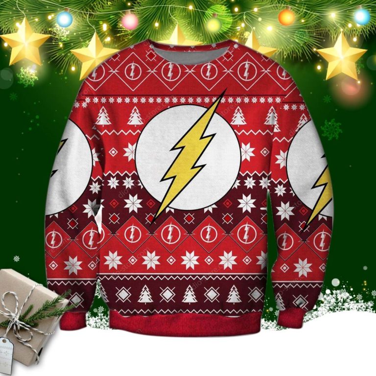 The Flash Knitting Pattern Ugly Christmas Sweatshirt