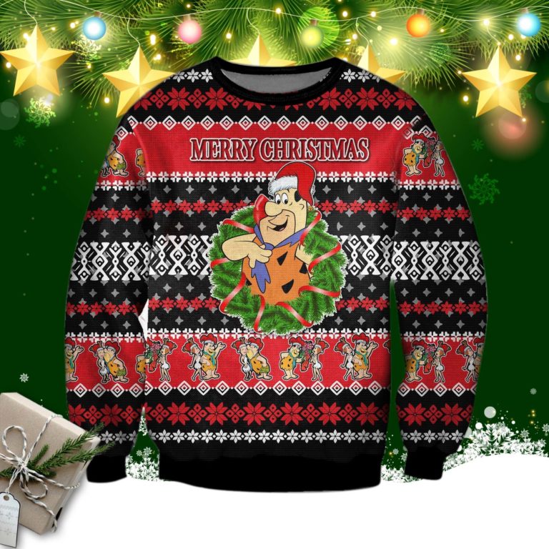 The Flintstones Ugly Christmas Sweatshirt, Sweater