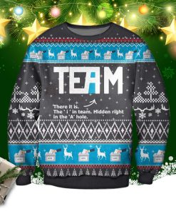 The I In Team 3d Print Ugly Christmas Sweatshirt