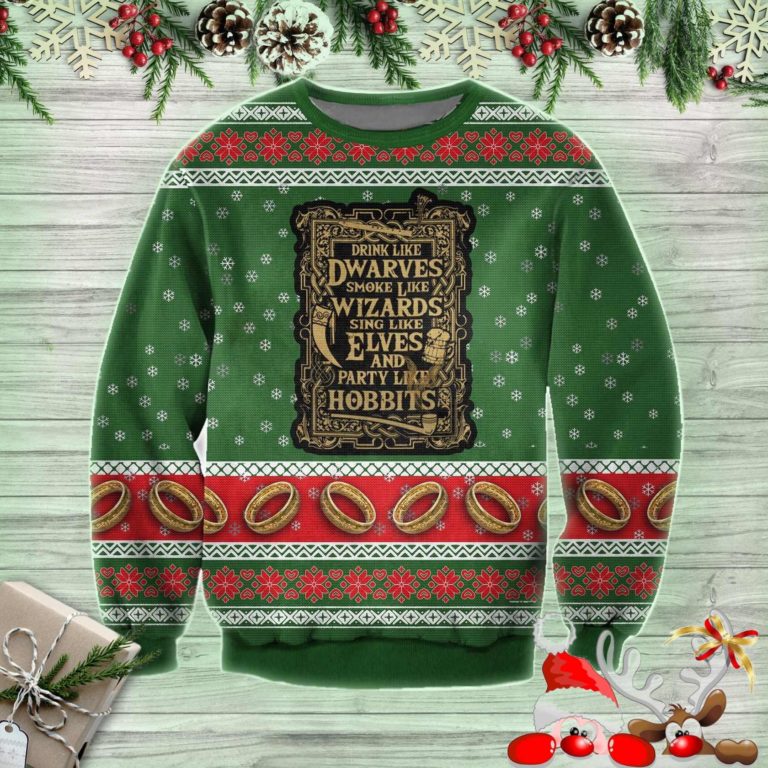 The Lord Of The Rings Ugly Christmas Sweater