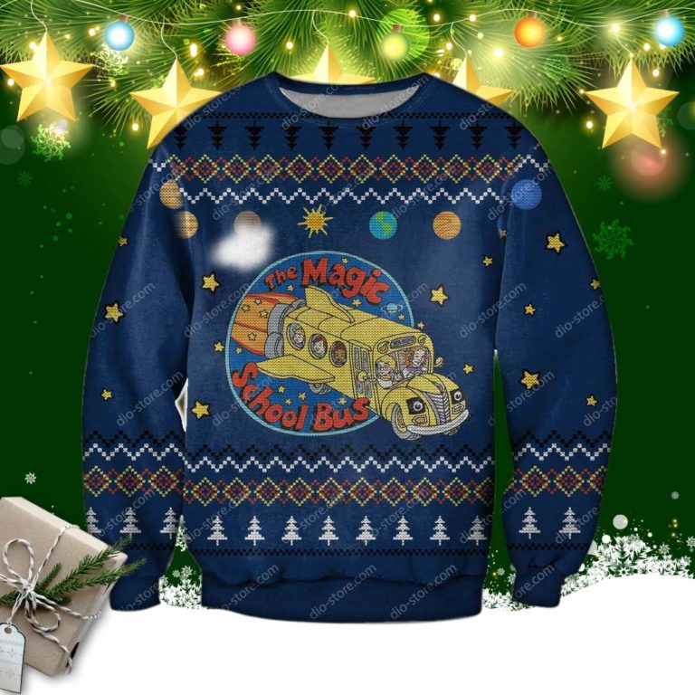 The Magic School Bus 3d Print Ugly Christmas Sweater
