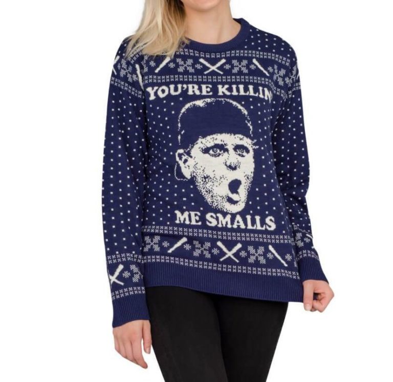 The Sandlot You’re Killing Me Smalls Navy Ugly Christmas Sweater