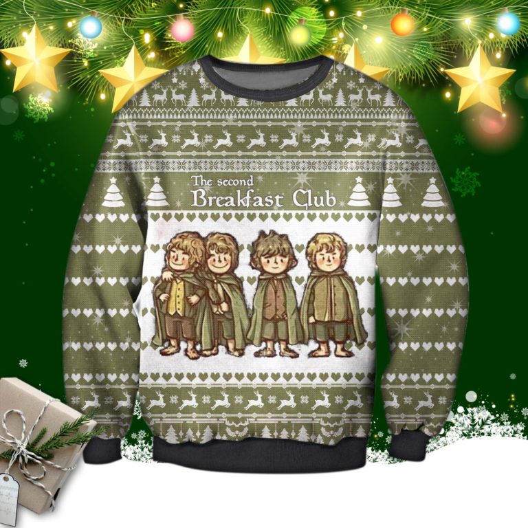The Second Breakfast Club Ugly Christmas Sweatshirt