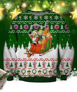 The Simpsons 3d Print Ugly Christmas Sweater
