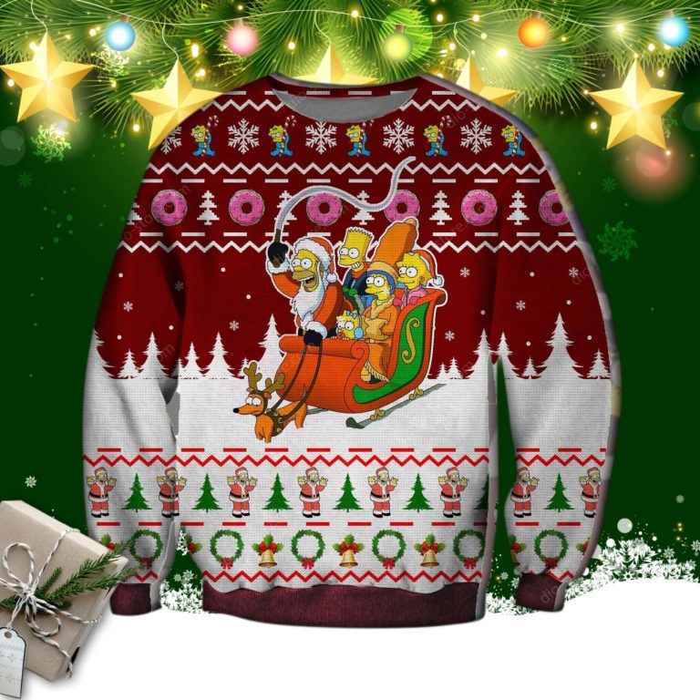 The Simpsons Ugly Christmas Sweatshirt