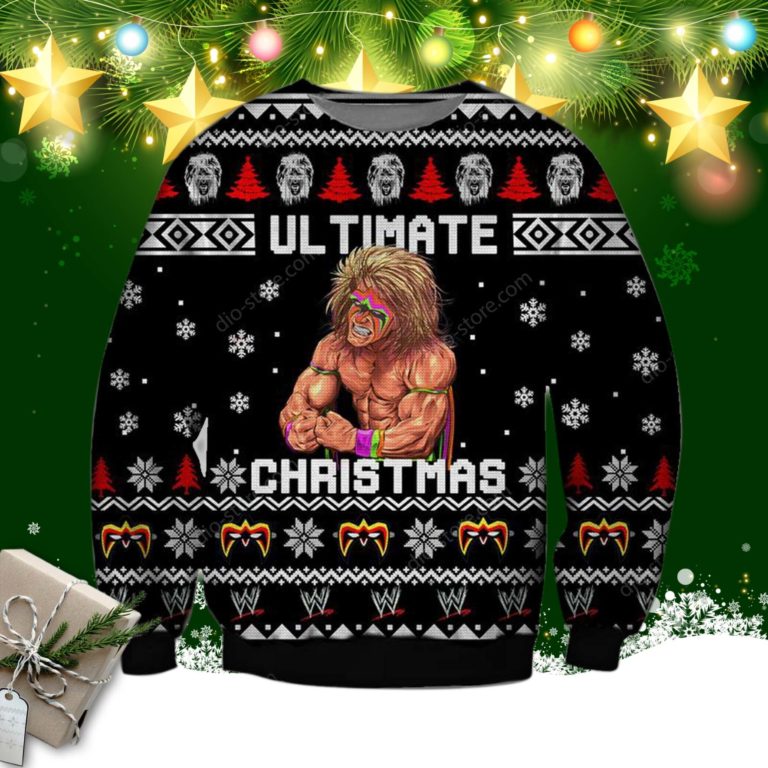 The Ultimate Warrior Ugly Christmas Sweatshirt
