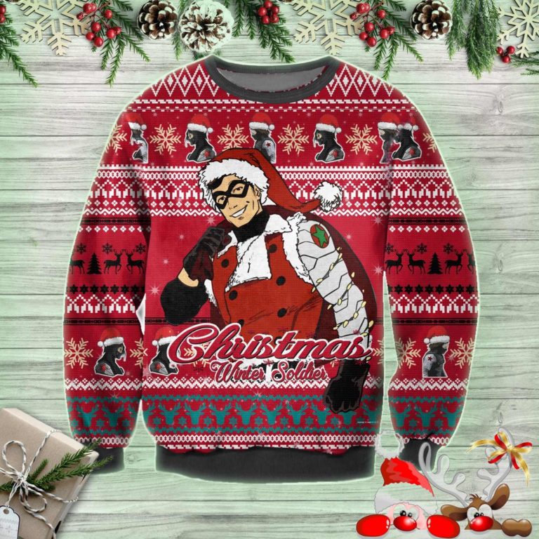 The Winter Soldier Captain America 3d Printed Christmas Ugly Sweatshirt
