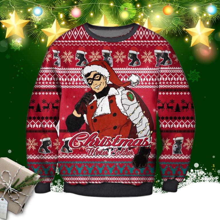 The Winter Soldier Captain America 3d Printed Ugly Christmas Sweatshirt