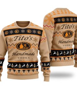 Tito’s Handmade Vodka 3D Printed Ugly Christmas Sweatshirt