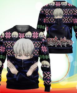 Toge Inumaki Ugly Christmas Sweater Anime Jujutsu Kaisen Xmas Gifts
