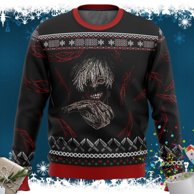 Tokyo Ghoul Dark Kaneki Ugly Christmas Sweater