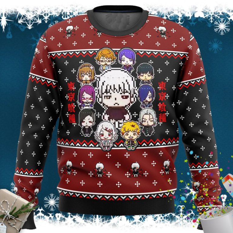 Tokyo Ghoul Sprites Ugly Christmas Sweater