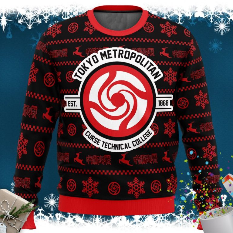 Tokyo Metropolitan Jujutsu Kaisen Ugly Christmas Sweater