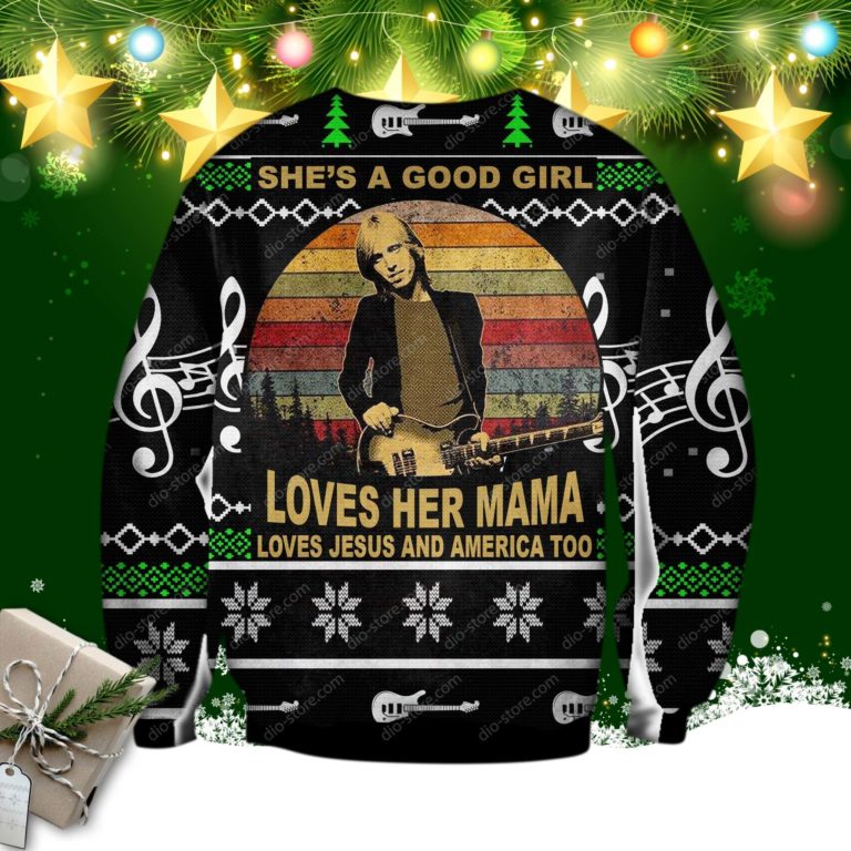 Tom Petty Ugly Christmas Sweatshirt