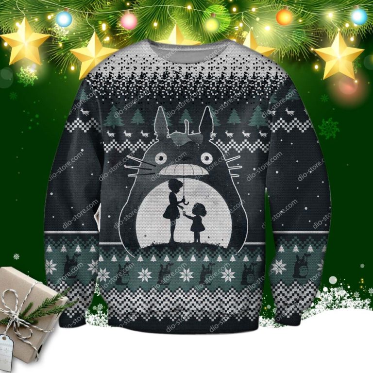 Totoro Spirited Away 3d Print Ugly Christmas Sweater