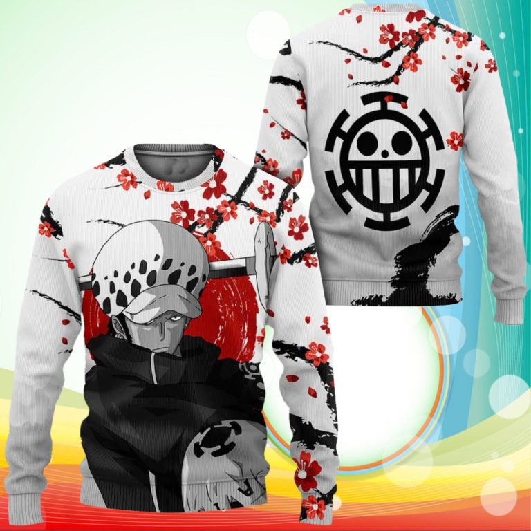Trafalgar Law Sweatshirt Japan Style One Piece Anime 3D Printed Sweater