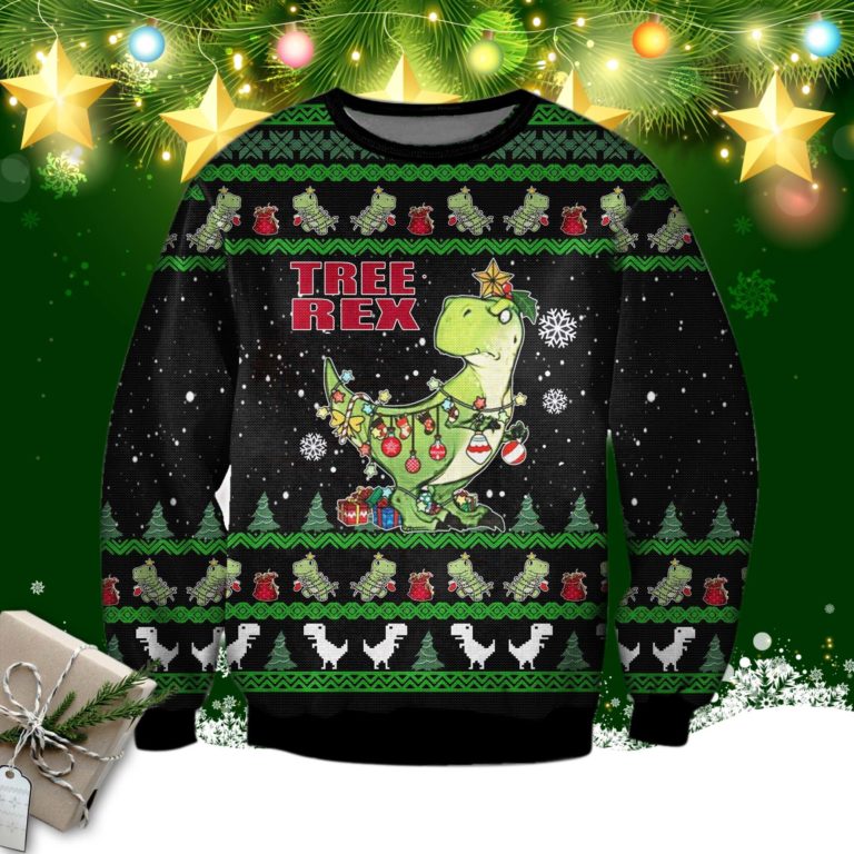 Tree Rex Christmas Ugly Sweatshirt