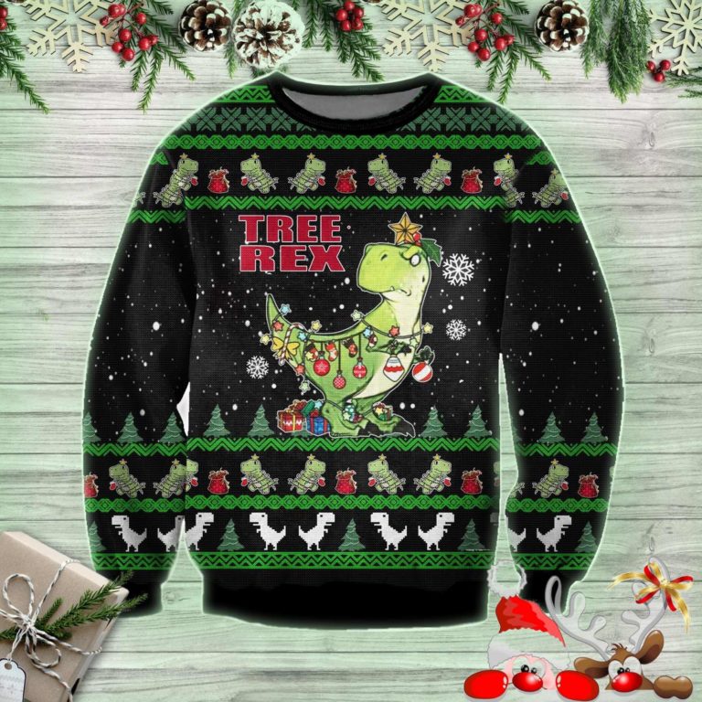 Tree Rex Christmas Ugly Sweatshirt