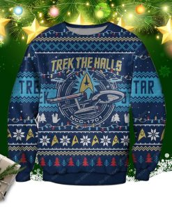 Trek The Halls 3d Print Ugly Christmas Sweatshirt
