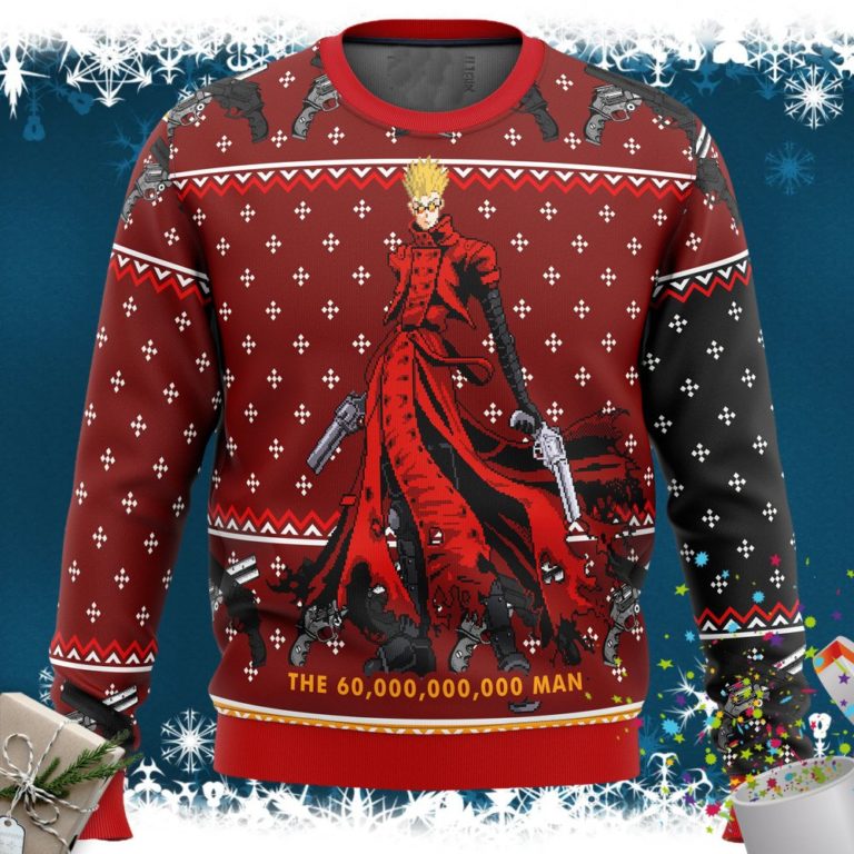 Trigun Vash the Stampede Ugly Christmas Sweater