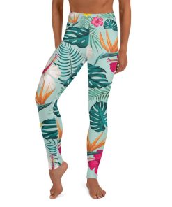 Tropical Flower High Waisted Leggings Tropical Flower High Waisted Leggings