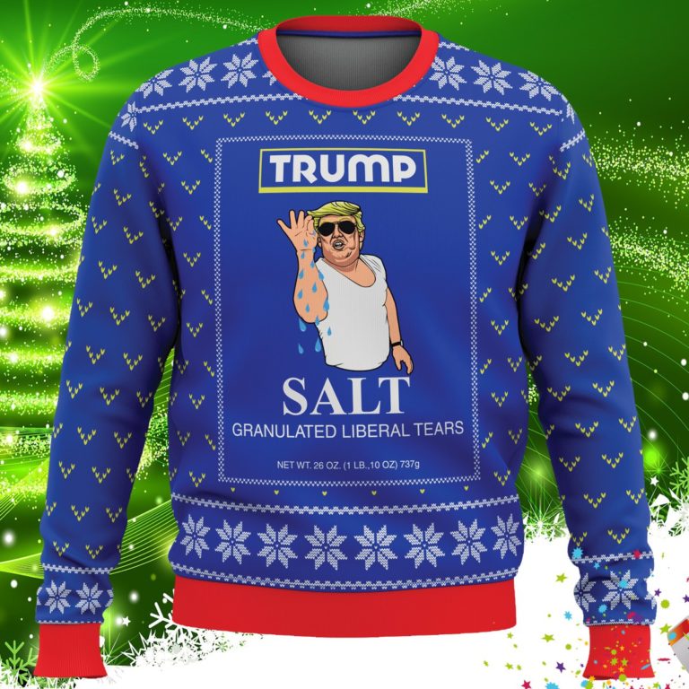 Trump Salt Liberal Tears Ugly Christmas Sweater