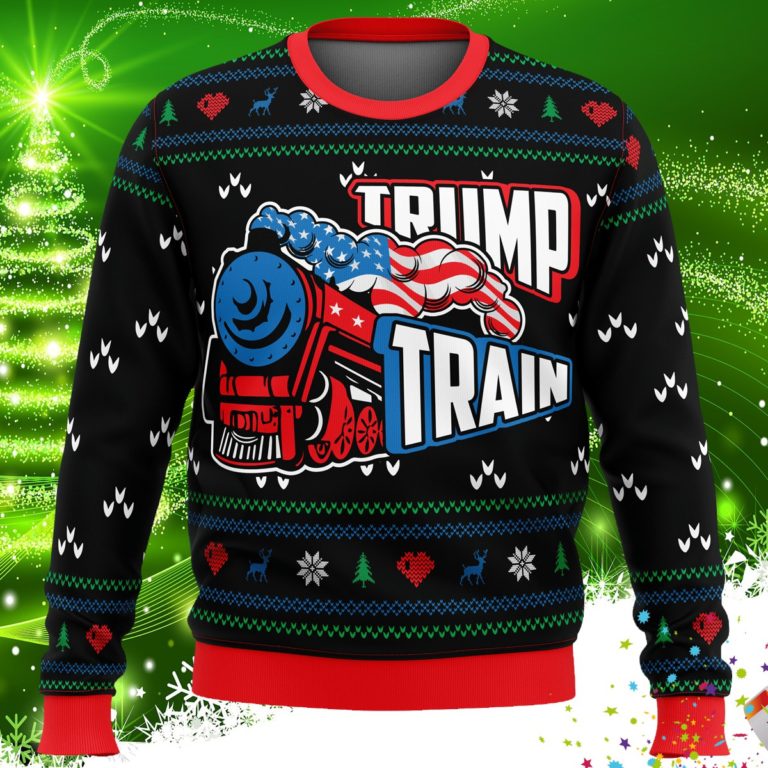 Trump Train Ugly Christmas Sweater