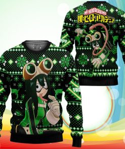 Tsuyu Asui Ugly Christmas Sweater Anime My Hero Academia Xmas Gifts