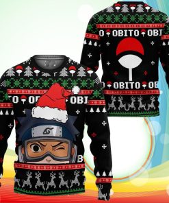Uchiha Obito Ugly Christmas Sweater Naruto Anime Xmas Gifts