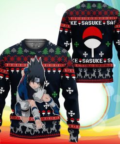 Uchiha Sasuke Christmas Sweater Naruto Anime Xmas Gifts