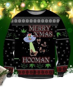 Ufo Merry X’mas Hooman Ugly Christmas Sweater