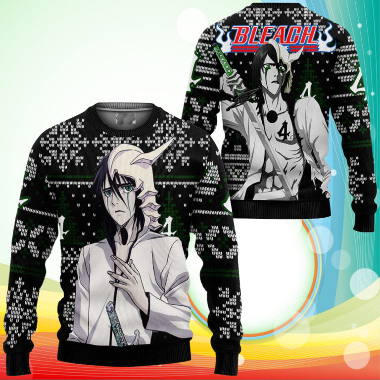 Ulquiorra Schiffer Ugly Christmas Sweater Anime Bleach Xmas Gifts
