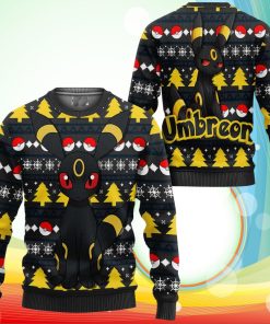 Umbreon Ugly Christmas Sweater Anime Pokemon Xmas Gifts