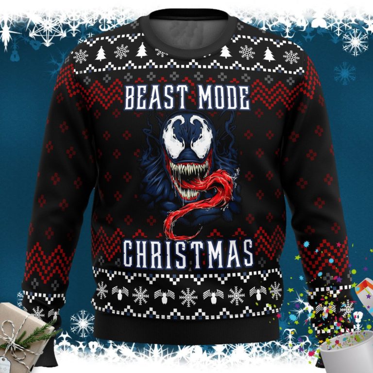 Venom Beast Mode Christmas Ugly Christmas Sweater