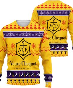 Veuve Clicquot 3D Printed Ugly Christmas Sweatshirt