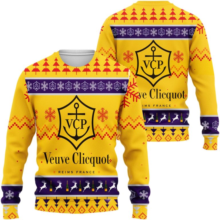 Veuve Clicquot 3D Printed Ugly Christmas Sweatshirt