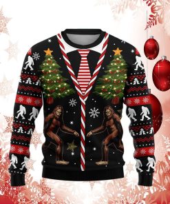 Vintage Bigfoot Christmas Ugly Sweater, Sweatshirt