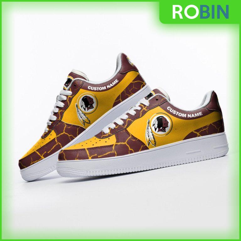 Custom Name Washington Redskins NFL Sneakers – Custom AF 1 Shoes